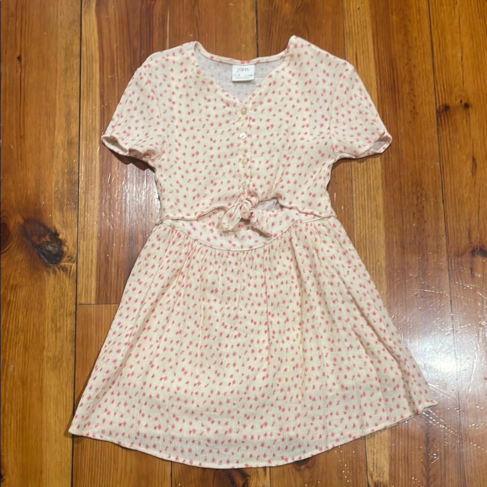 Zara Kids Pink Floral Dress
